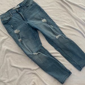 Levi Strauss Distressed Mom Jeans
